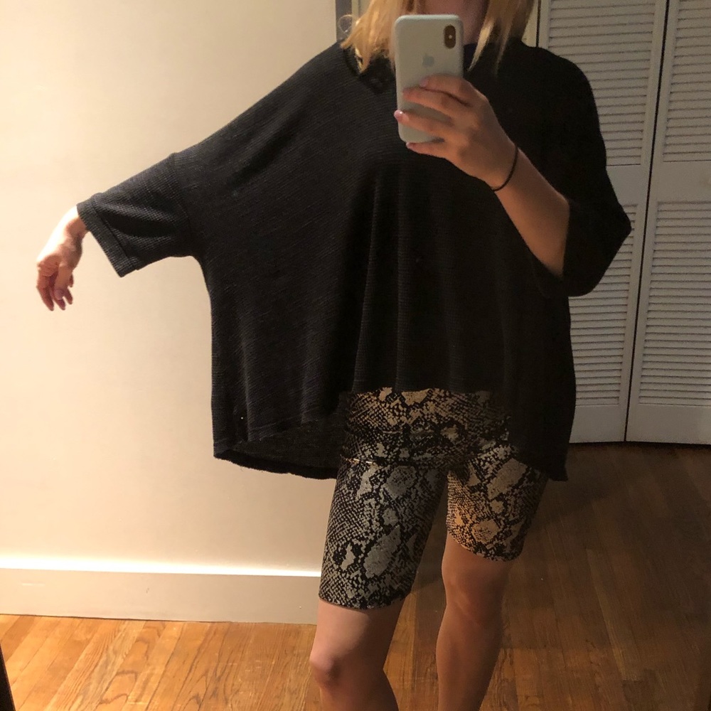 Free People draped sweater top. Semi backless.